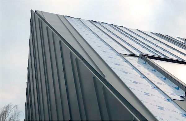 Fertige Fassade montiert
