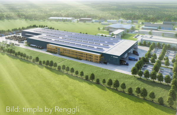 Neue Produktionshalle timpla by Renggli