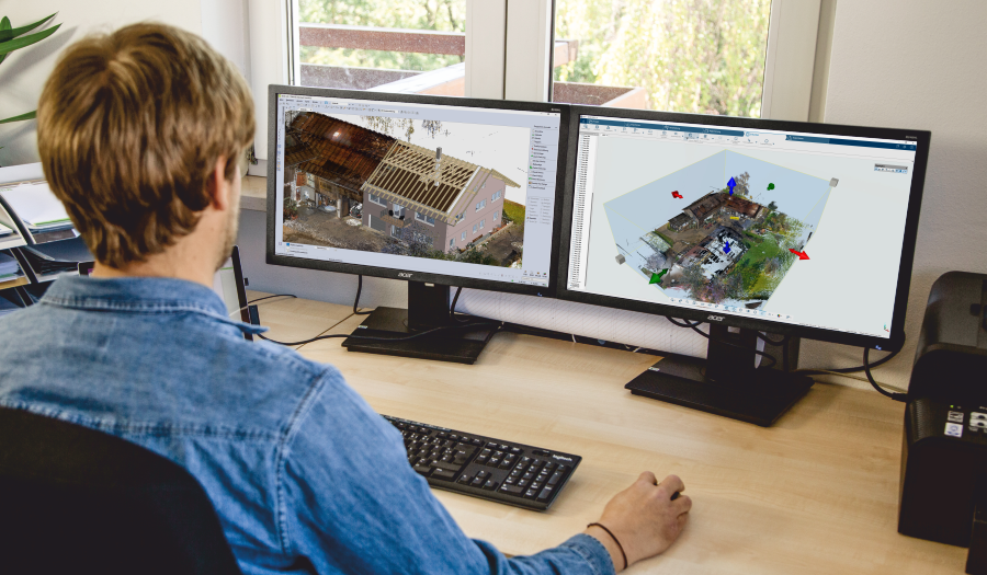 3D-Laseraufmaß und Punktwolken definieren neue Maßstäbe für den Holzbau