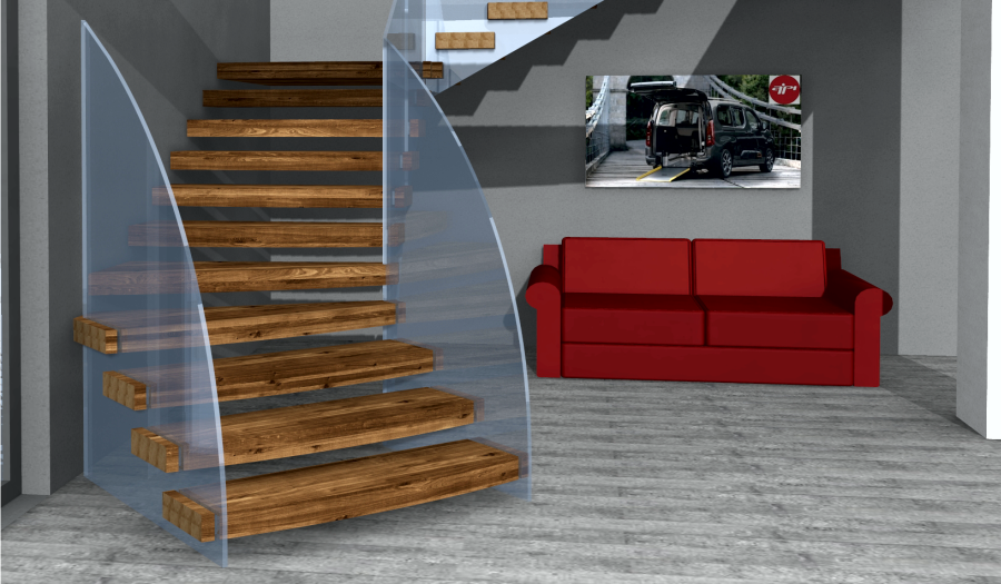 Moderne Treppenkonstruktion bereichert Firmengebäude